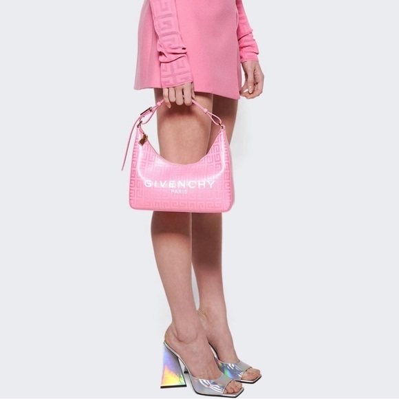 Givenchy Small Moon Cut Out Bag Bright Pink - Picture 12 of 12
